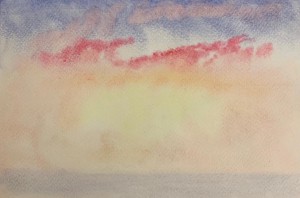 tramonto astratto